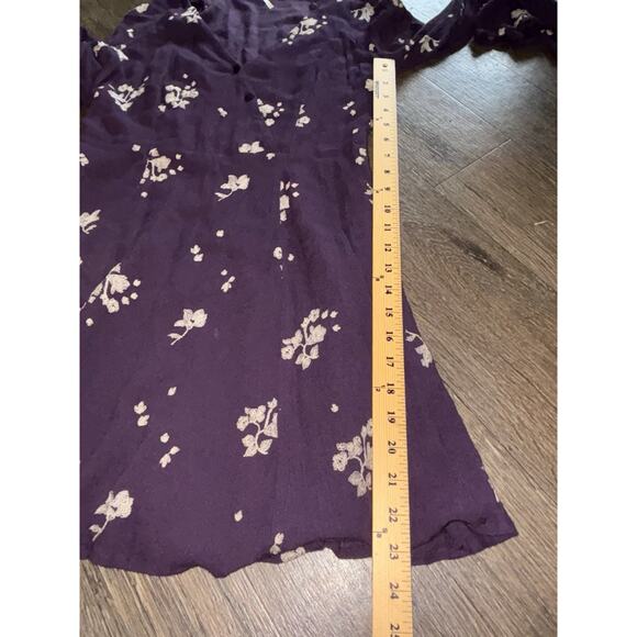 Free People Size 10 Jasmine Floral Embroidered Kimono Dress Bell Sleeve - Picture 12 of 12